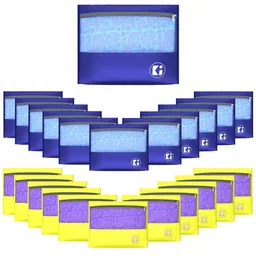Kuber Industries Blue & Yellow 24 Pieces Separator Organisers image 1
