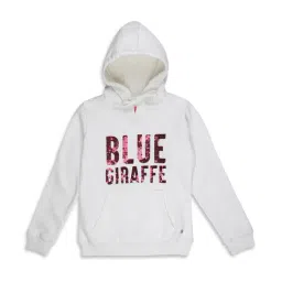 Blue Giraffe Kids White Embellished Hoodie-picture-10