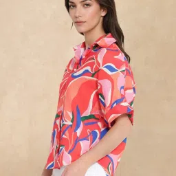 RAREISM Multi Cotton Blend Printed Short Sleeves Shirt image 4