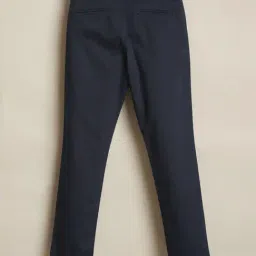 Allen Solly Boys Navy Cotton Slim Fit Trousers image 2