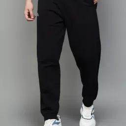KAPPA Black Cotton Regular Fit Sports Joggers-picture-40
