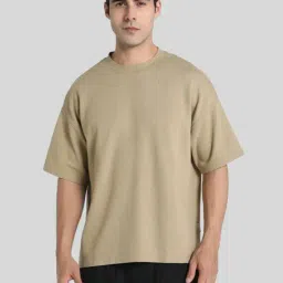 American Eagle Khaki Loose Fit T-Shirt-image-0