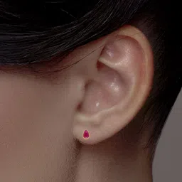C KRISHNIAH CHETTY JEWELLERS PVT LTD 22KT Gold Teardrop Stud Earrings - 2.45 g-picture-22