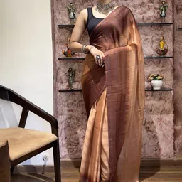 Rangtulika Ethnics Colourblocked Poly Georgette Saree-picture-13