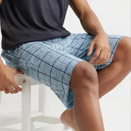 Jockey IM02 Men's Tencel Micro Modal Cotton Elastane Stretch Regular Fit Checkered Sleep Shorts image 4