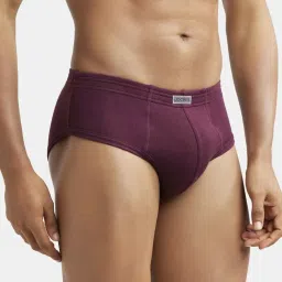 Jockey 1009 Men's Super Combed Cotton Rib Solid Brief with Stay Fresh Properties (Pack of 2) image 4