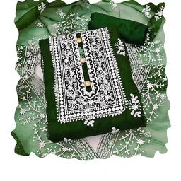 Maroosh Embroidered Organza Unstitched Dress Material-picture-14
