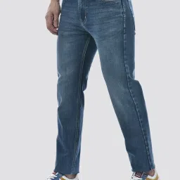 NUMERO UNO Mid Blue Slim Fit Solid Jeans image 4