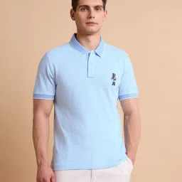 U.S. Polo Assn. Blue Cotton Slim Fit Polo T-Shirt image 4