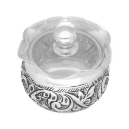 Sri Jagdamba Pearls 0.8 Silver Kumkum Box-picture-1