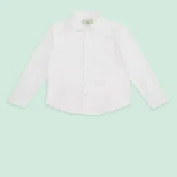Pantaloons Baby Kids White Cotton Regular Fit Full Sleeves Shirt-image-8