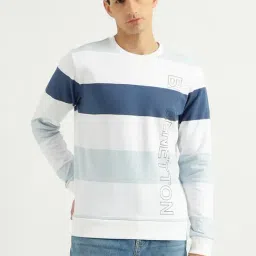 United Colors Of Benetton Multi Cotton Regular Fit Colour Block Sweatshirt-picture-26