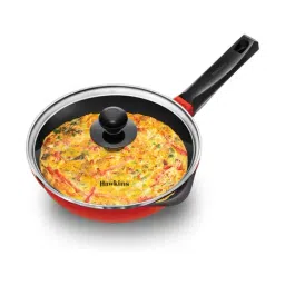 Hawkins Red Hard Anodised Frying Pan with Glass Lid - 22 cm-picture-27