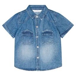 Budding Bees Boys Blue Solid Shirt-picture-7