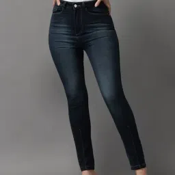 showoffff SHOWOFF High-Rise Blue Clean Look Jeans-picture-18