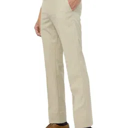 Greenfibre Khaki Slim Fit Trousers image 3