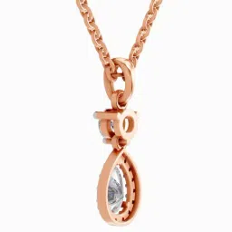Sparkles 14k (585) Rose Gold Lab Grown Diamond Pendant image 4