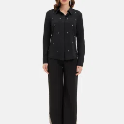Kazo Black Embellished Shirt image 4