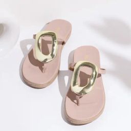 Inc.5 Women's Peach T-Strap Sandals-picture-4