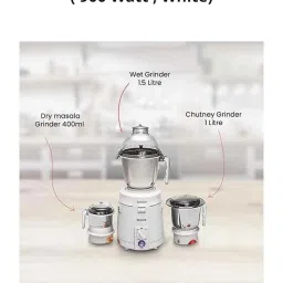 Sujata 900W Mixer Grinder with 3 Jars image 4