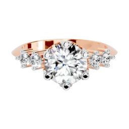 Sparkles Lab Grown Diamond 14k (585) Rose Gold Ring for Women-picture-49