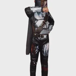 Little Surprise Box Boys Grey Printed Jumpsuit-picture-18