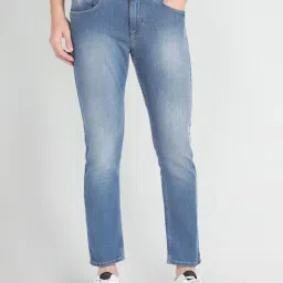 U.S. Polo Assn. Henry Light Blue Tapered Fit Heavily Washed Jeans-image-81