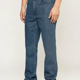 Pepe Jeans Mid Indigo Blue Cotton Regular Fit Jeans-picture-10