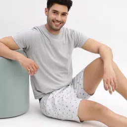 showoffff Showoff White Slim Fit Printed Boxer image 4