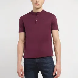 Levi's Maroon Slim Fit Henley T-Shirt image 4