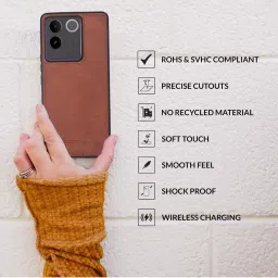 Sprig Back Cover for IQOO Z7 Pro (Brown) image 4