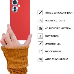 Sprig Back Cover for OPPO F25 PRO 5G (Red) image 4