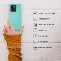 Sprig Back Cover for Edge 40 (Blue) image 4