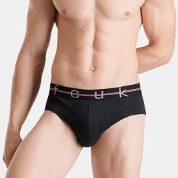 FCUK Multi-Color Cotton Solid Briefs Pack of 2 image 4