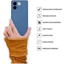 Sprig Back Cover for IQOO Z7 Pro (Blue) image 4