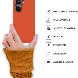 Sprig Back Cover for iQOO NEO 9 PRO (Orange) image 4