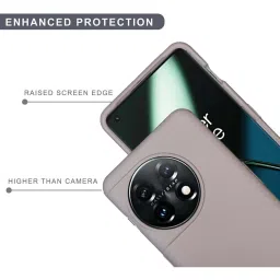 Sprig Liquid Silicone Back Cover for OnePlus 11 5G (Brown) image 4