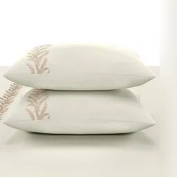 SANSAAR A DDECOR BRAND LIVE CONSCIOUSLY White Floral Bedsheet with 2 Pillow Covers image 4