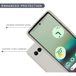 Sprig Liquid Silicone Back Cover for GOOGLE PIXEL 6A (White) image 4