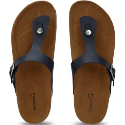hoversoul Hoversole Men's Navy Cork T-Strap Sandals image 4