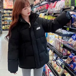 DressBerry Women Brand Logo Lightweight Puffer Jacket-picture-29