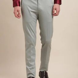 Turtle Grey Slim Fit Trousers-picture-33