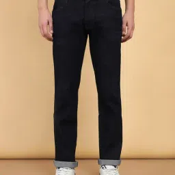 Wrangler Millard Dark Navy Straight Fit Lightly Washed Jeans-picture-23