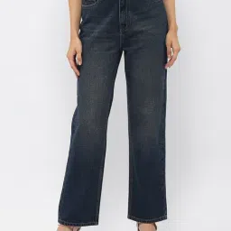 MADAME Blue Regular Fit Mid Rise Jeans-image-13