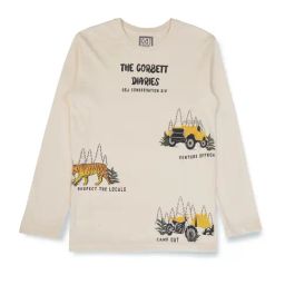 Gini & Jony Kids Off White Printed Full Sleeves T-Shirt-picture-18