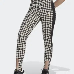 Adidas Originals Black Cotton Printed Tights-picture-17