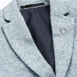 Allen Solly Kids Grey Textured Regular Fit Blazer image 4