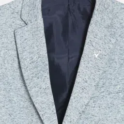 Allen Solly Kids Grey Textured Regular Fit Blazer image 3