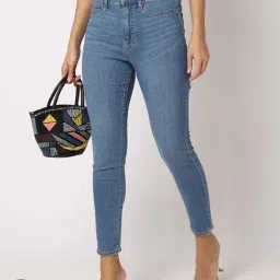 GAP Blue Blended Solid Jeans-image-2
