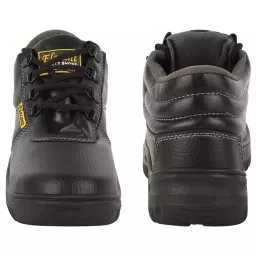 Elecant Steel Toe Lace-Up Safety Shoes High Ankle Size UK 7 Black, Warrior-Black-7-picture-25